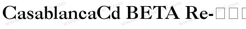 CasablancaCd BETA Re字体转换